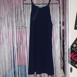 Elegant Blue Sleeveless Dress